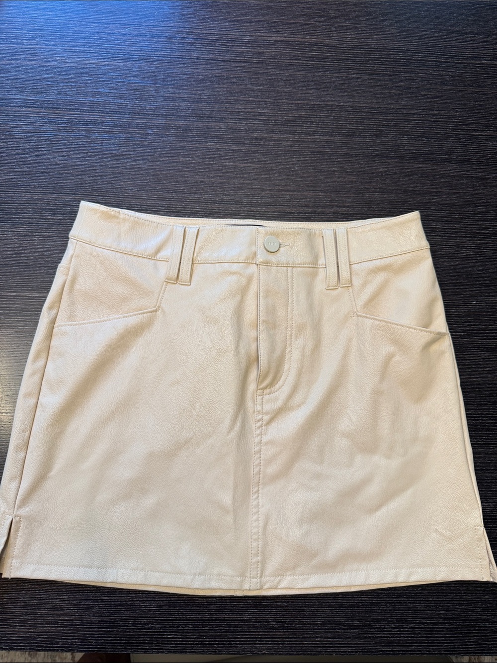 PAIGE Cream Mini Skirt